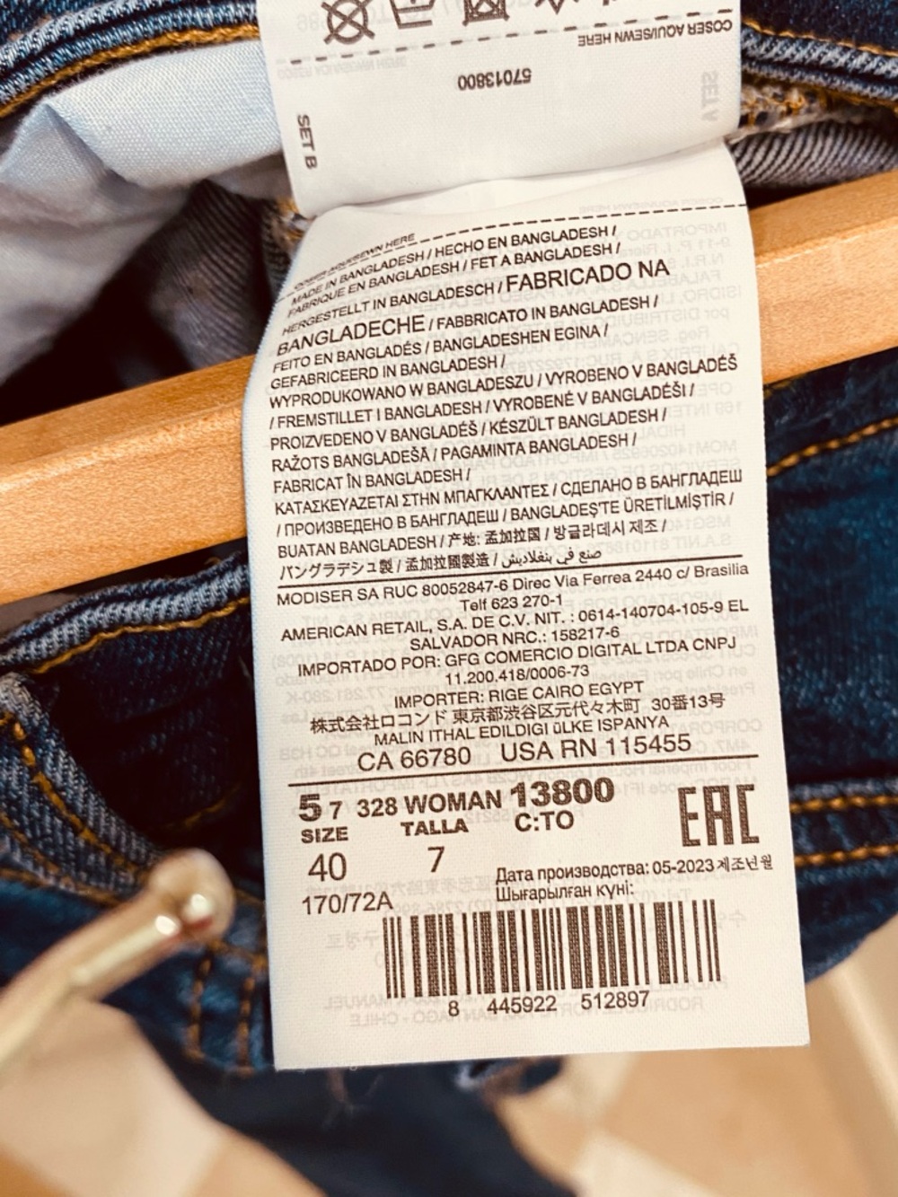 Mango Dark Blue High-Rise Sienna Cropped Flare Jeans Size 8 - Picture 8 of 8